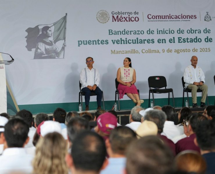 Sheinbaum arranca construcción de puentes en Manzanillo y reafirma compromiso con el bienestar social