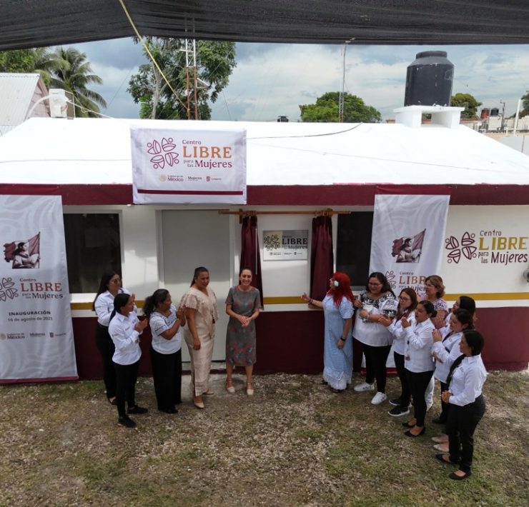 Claudia Sheinbaum inaugura Centro LIBRE para las Mujeres en Calakmul