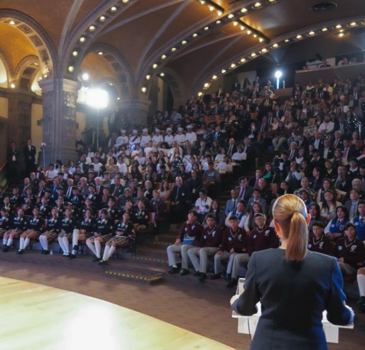 Sheinbaum lanza el Bachillerato Nacional en San Ildefonso: “Ningún joven se quedará sin estudiar”