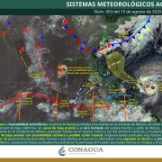 México enfrenta intensa jornada de lluvias y calor extremo por efectos combinados de sistemas meteorológicos