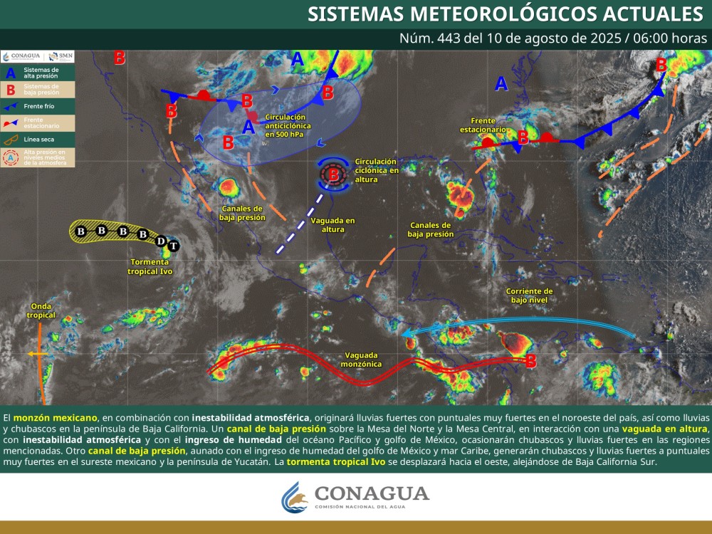 Autoridades alertan por lluvias intensas y calor extremo en gran parte del país