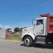 Manifestación de volqueteros de Ciudad del Carmen