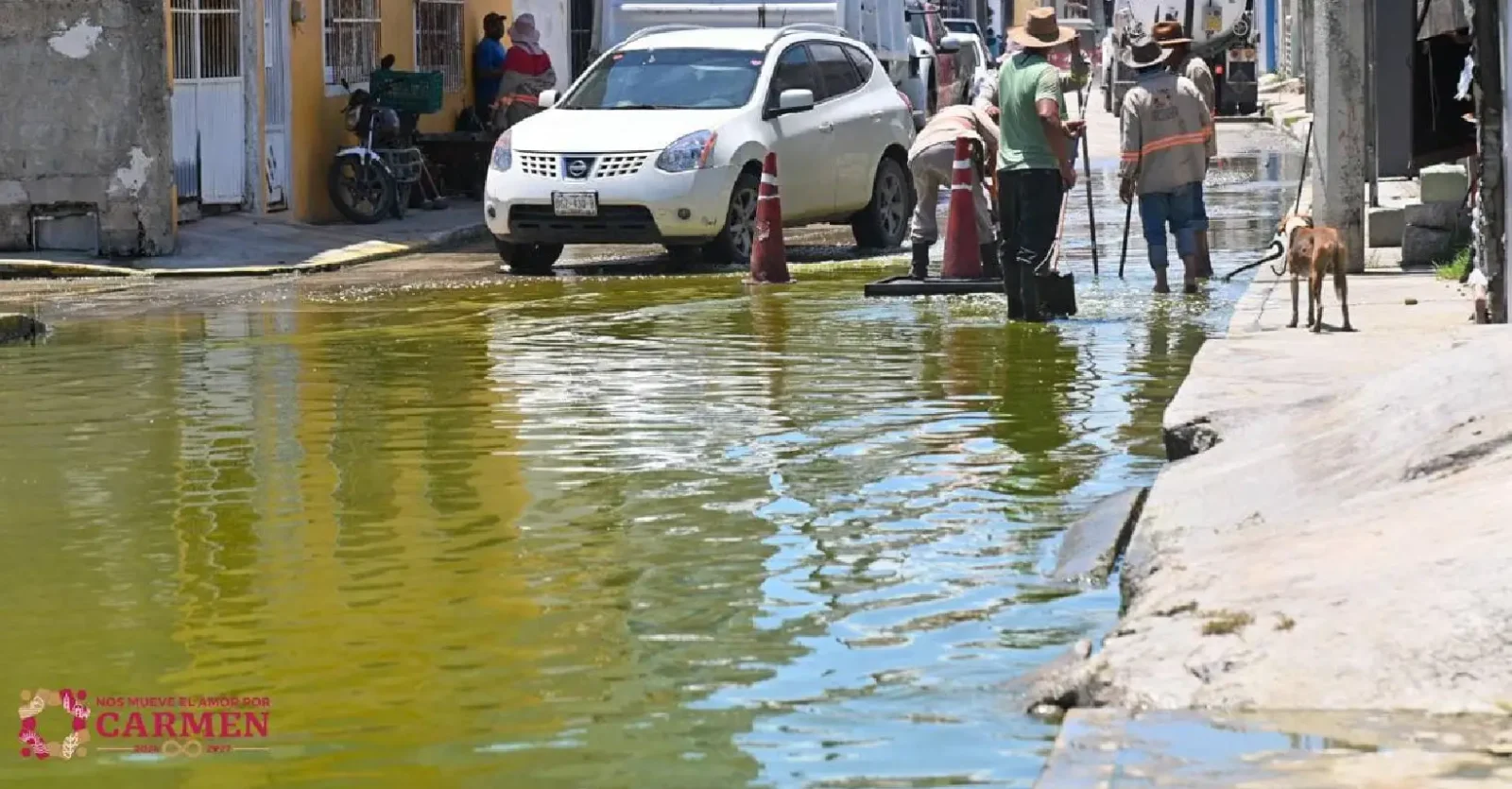 Atención inmediata Atendieron alcantarillas tapadas en la Colonia Ortiz Ávila