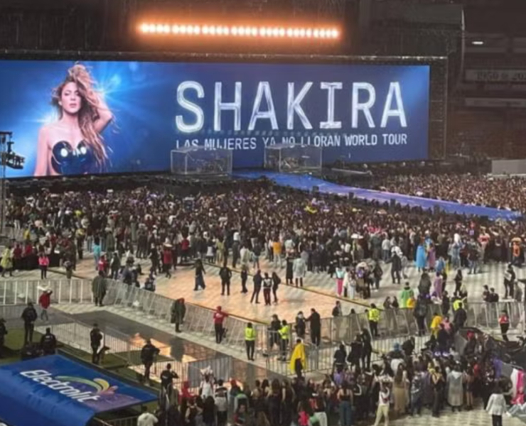 Se inundó el camerino de Shakira y el momento se volvió viral en redes sociales