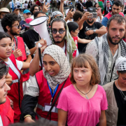 Incendio en la flotilla humanitaria de Greta Thunberg ¿Que pasa en Medio Oriente?