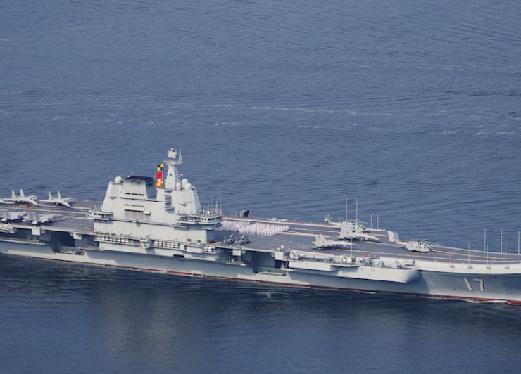 China probó su nuevo portaaviones aumentando tensiones con Taiwán