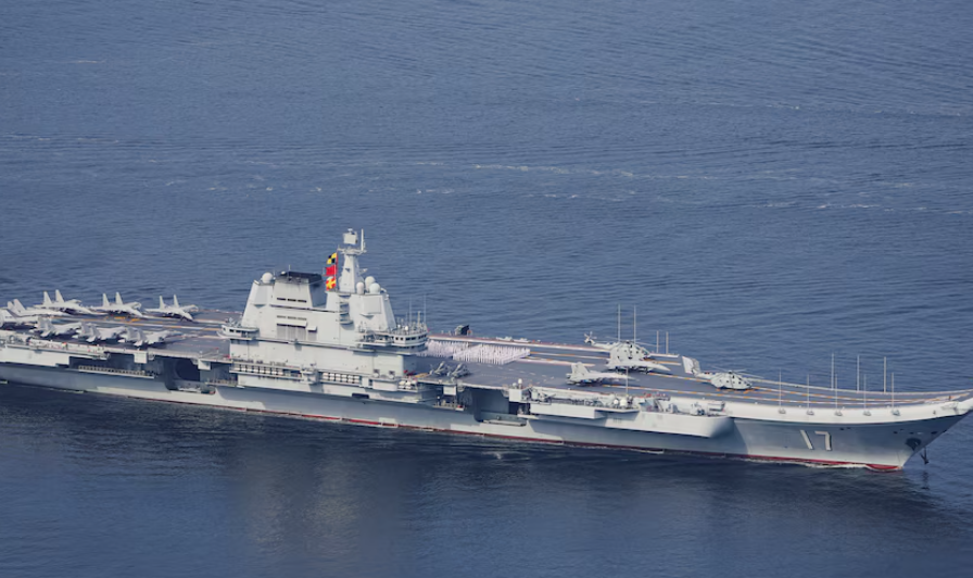 China probó su nuevo portaaviones aumentando tensiones con Taiwán