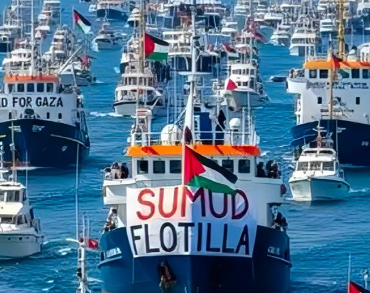 Flotilla Sumud sufre tercer ataque por parte de Israel