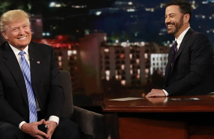 Trump sería el primer invitado en el show de Jimmy Kimmel después de su regreso