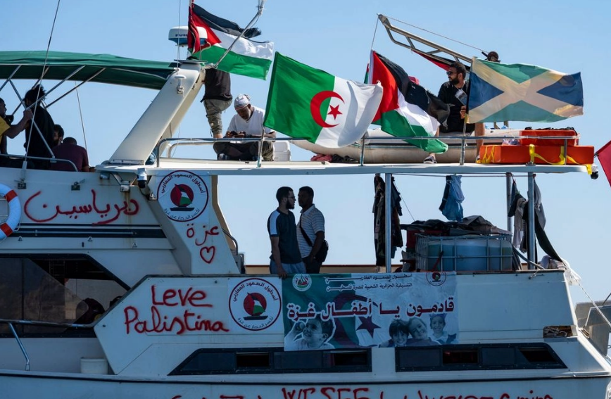 La Flotilla Global Sumud zarpa de nuevo desde Grecia rumbo a Gaza
