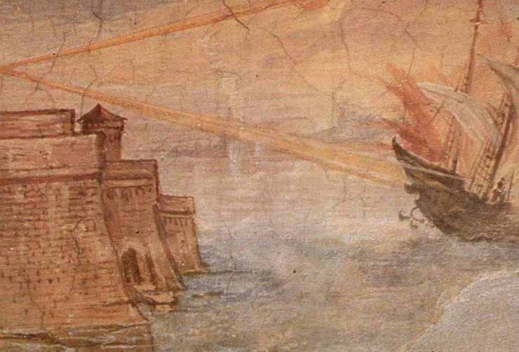 Joven recrea tecnología medieval de la época de Arquímedes usada para quemar barcos