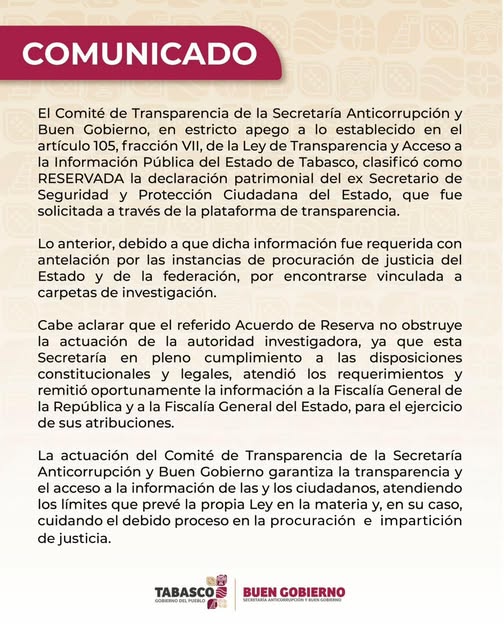 Información bajo resguardo hasta 2030