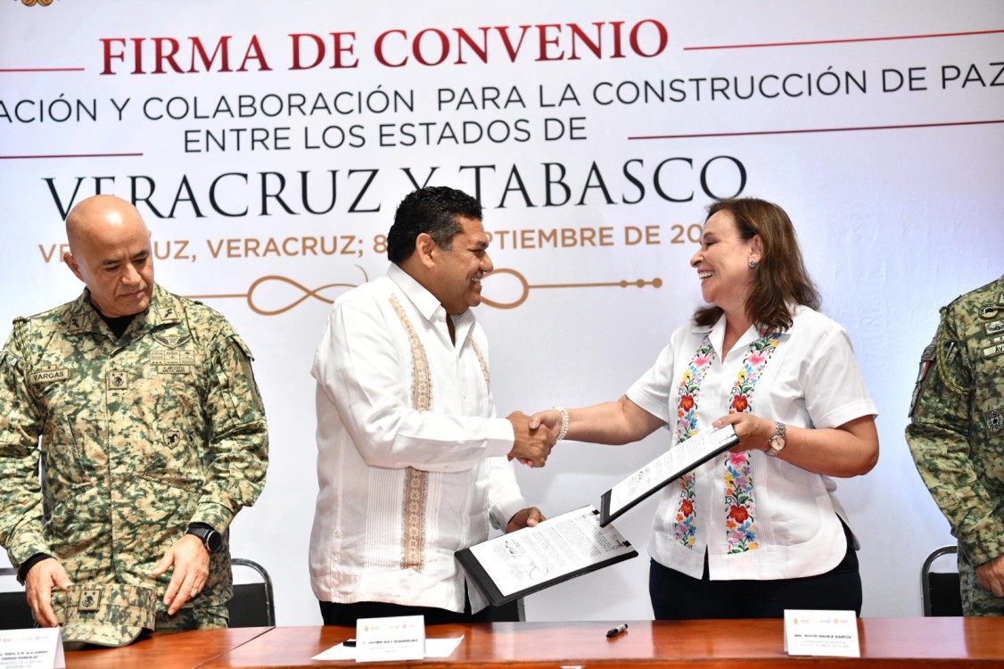 Javier May y Rocío Nahle fortalecen la cooperación en seguridad