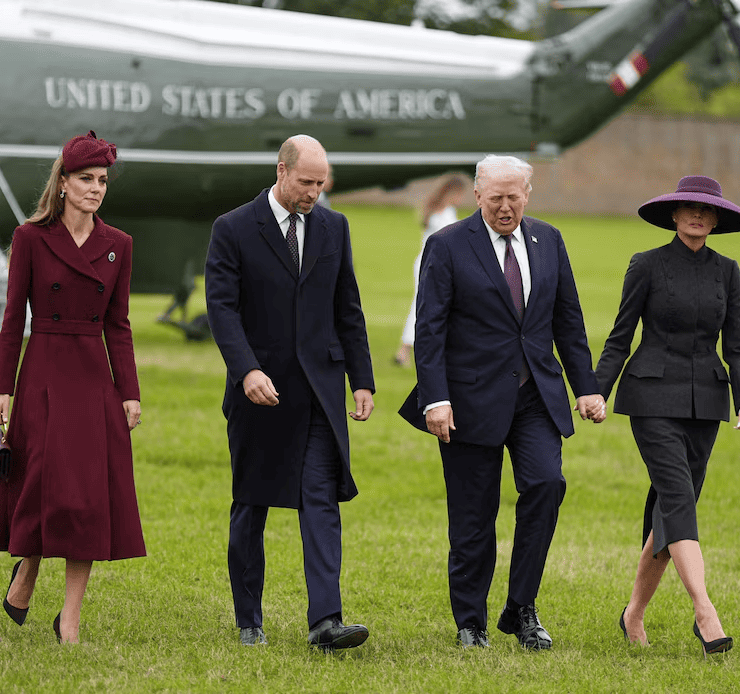 La familia real recibe a Trump en Windsor
