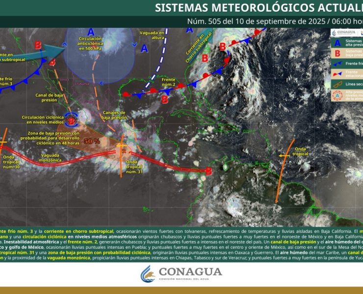 Alertan por intensas lluvias y calor extremo: autoridades llaman a la precaución en carreteras y zonas de riesgo