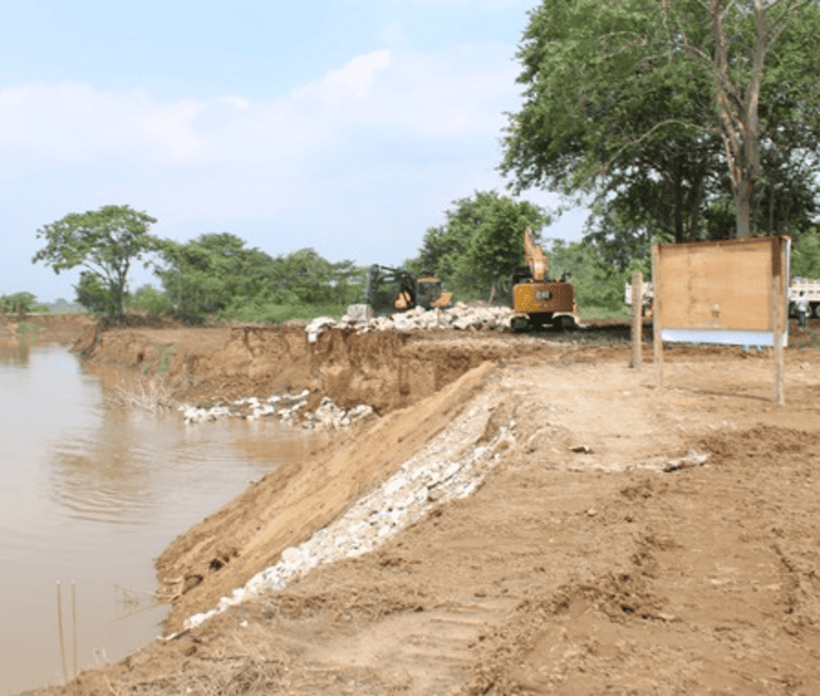 Obras contra inundaciones en Tabasco