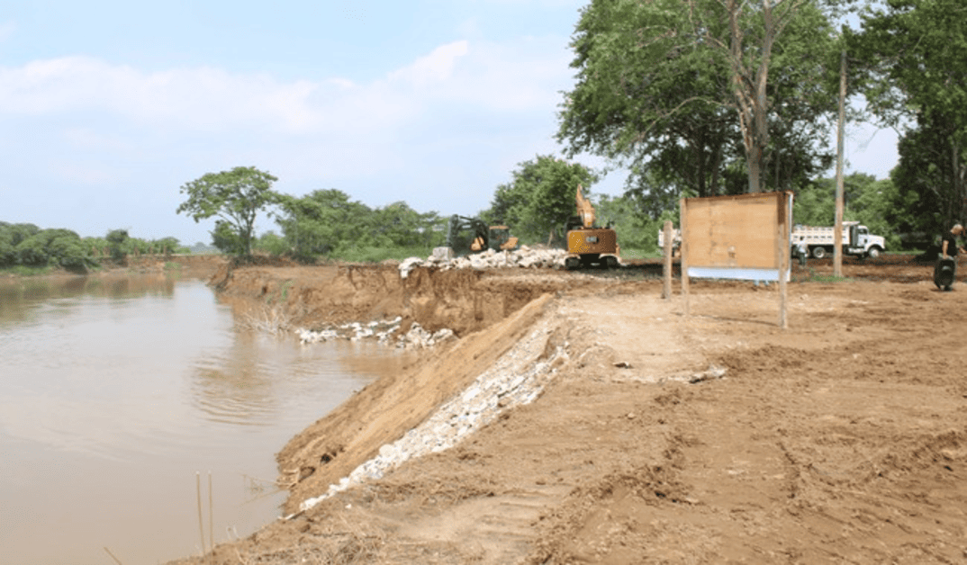 Obras contra inundaciones en Tabasco