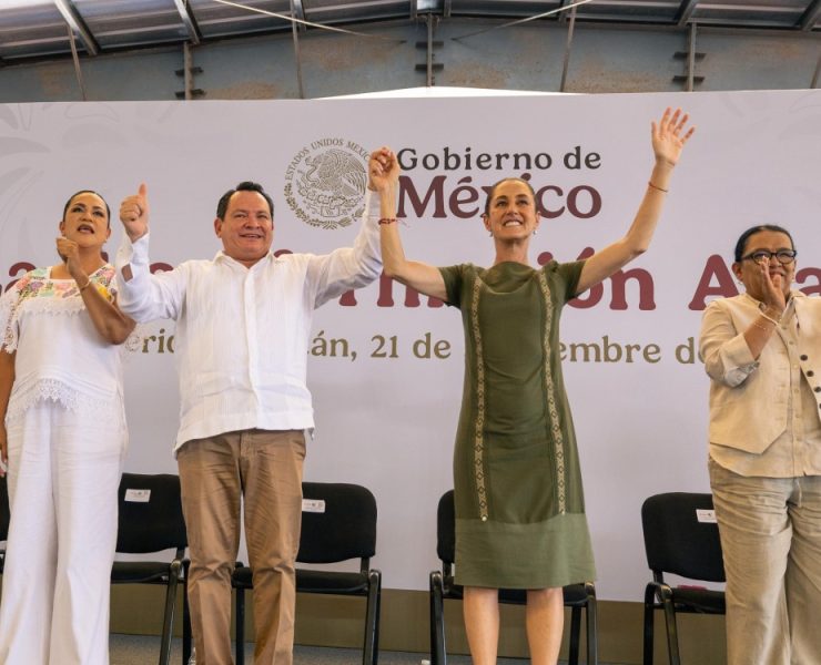 Presidenta Sheinbaum reafirma compromiso con el bienestar y la transformación de Yucatán