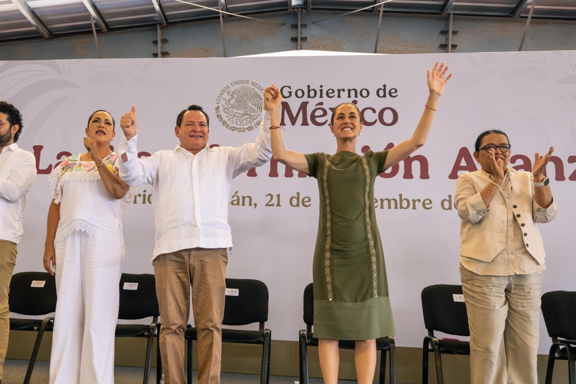 Presidenta Sheinbaum reafirma compromiso con el bienestar y la transformación de Yucatán