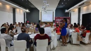 Durante el evento, Morena realizó el taller Derechos Políticos con la participación de mujeres y hombres comprometidos en erradicar la violencia política de género.