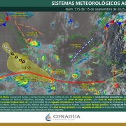 Tormenta tropical Mario y varios sistemas atmosféricos provocarán lluvias intensas en gran parte de México