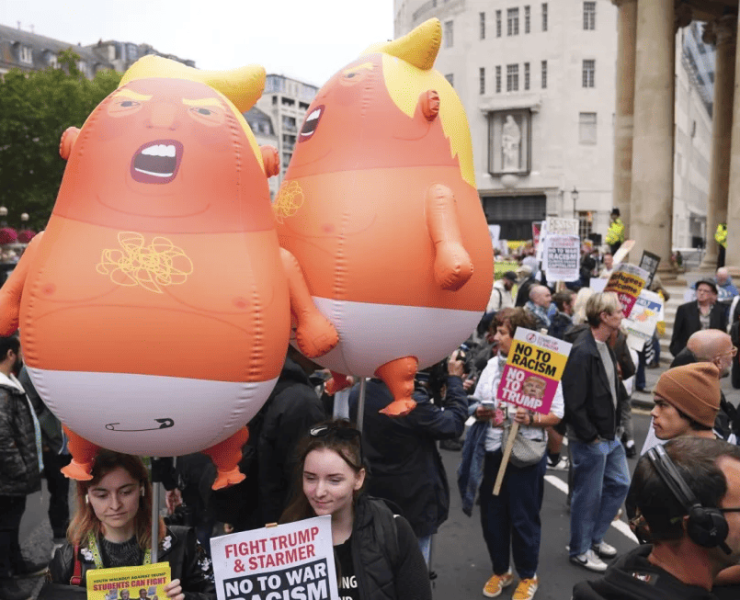 Visita de Trump al Reino Unido