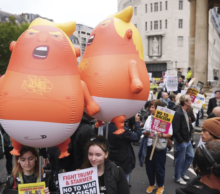 Visita de Trump al Reino Unido