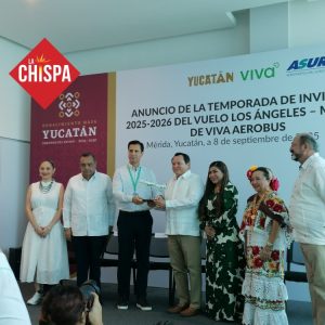 El Gobernador Joaquín Díaz Mena celebró este logro histórico para la conectividad aérea del estado y anunció que, en la temporada de invierno 2025–2026, iniciará la nueva conexión internacional.