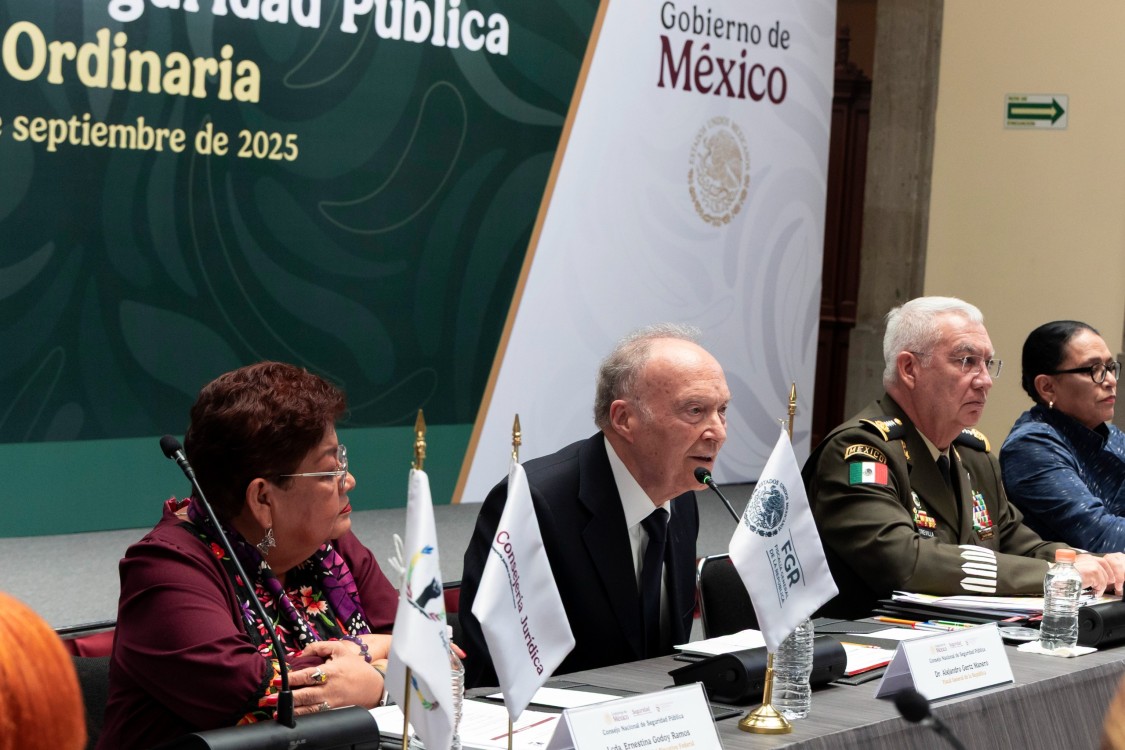 Consejo de Seguridad refuerza coordinación nacional; reportan caída de 25% en homicidios durante gobierno de Sheinbaum