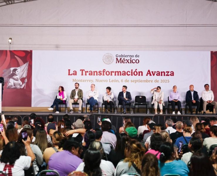 Sheinbaum anuncia Tren de Pasajeros Saltillo–Nuevo Laredo y consolida relación política con Samuel García en Monterrey