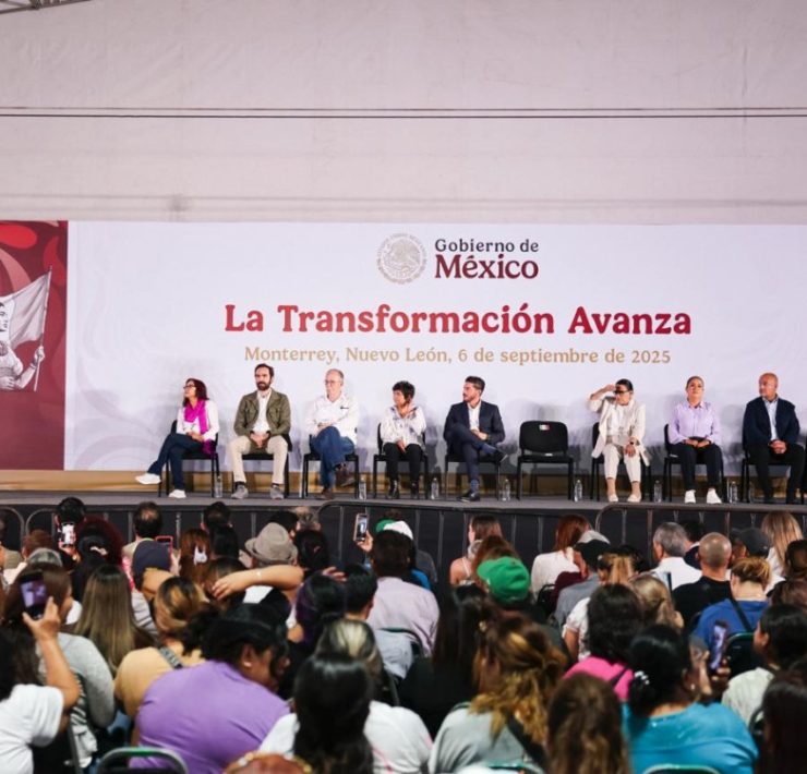 Sheinbaum anuncia Tren de Pasajeros Saltillo–Nuevo Laredo y consolida relación política con Samuel García en Monterrey