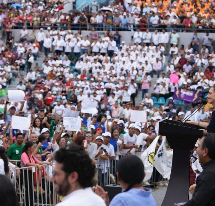 Sheinbaum reafirma en Chiapas su compromiso con la 4T y descarta divisiones en Morena