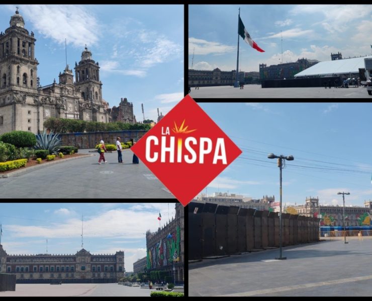 Refuerzan seguridad en el Centro Histórico previo a la marcha por Ayotzinapa