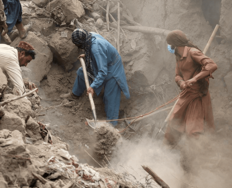 sismo que sacudió Afganistán