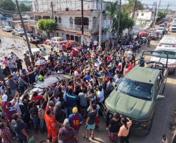 Lluvias en Puebla y Veracruz: Sheinbaum supervisa atención a damnificados