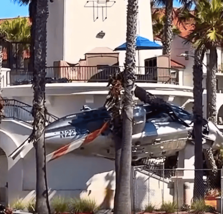 Accidente aéreo en California