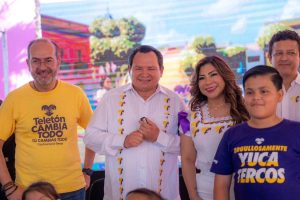 Momentos del Día Teletón en el CRIT Yucatán, donde familias y voluntarios celebran los avances en inclusión y atención a niños con discapacidad.