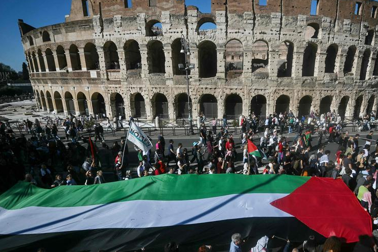 Miles marchan en Europa por Palestina demostrando el apoyo internacional