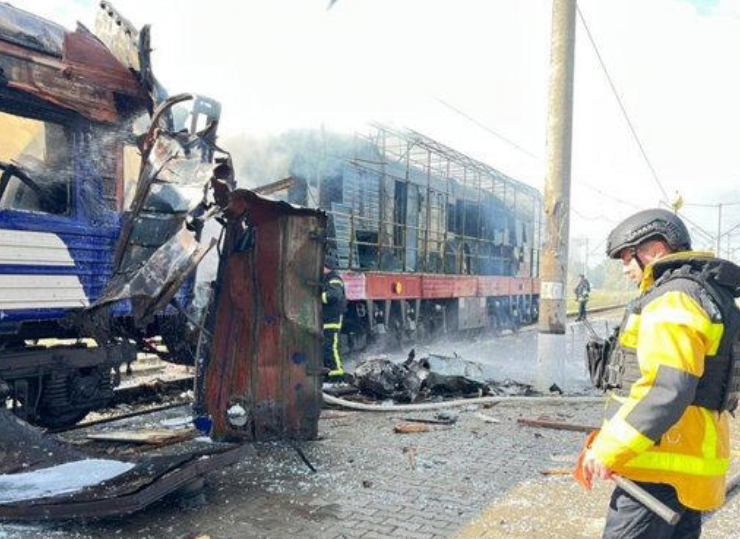 España condena ataque a Tren por de Rusia hacía Ucrania