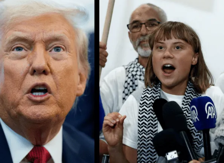 Trump arremete contra Greta Thunberg por su participación en la Flotilla Global Sumud