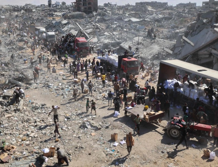 Ingresan a Gaza camiones con ayuda humanitaria, se tratan de unas 170 unidades