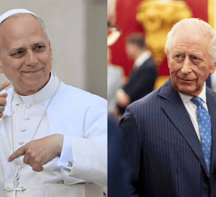 El Rey Carlos III y el Papa León XIV