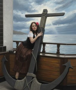 “La misteriosa Thökke se alza en el horizonte con sus mil templos y cúpulas de malaquita, mientras la Seawitch se aleja prudente de sus sacrificios prohibidos.”