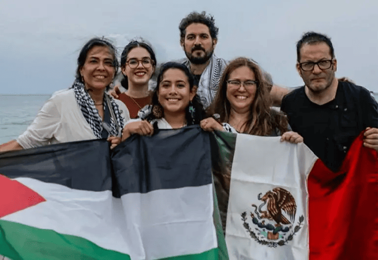 Mexicanos detenidos en la Flotilla Sumud