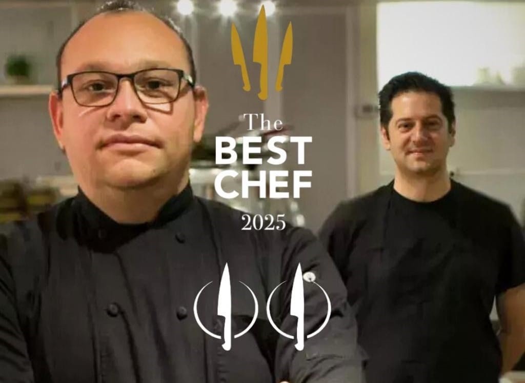 Pedro Evia y Eduardo Rukos reciben dos cuchillos en The Best Chef Awards 2025