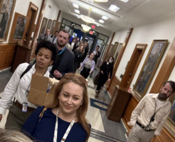 Periodistas abandonaron el Pentágono