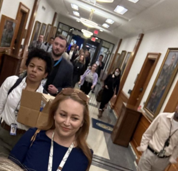 Periodistas abandonaron el Pentágono