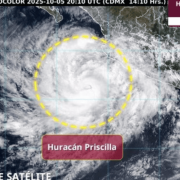 Priscilla se convierte en huracán frente a las costas de Jalisco