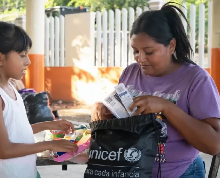 Unicef intensifica ayuda humanitaria tras desastres en México