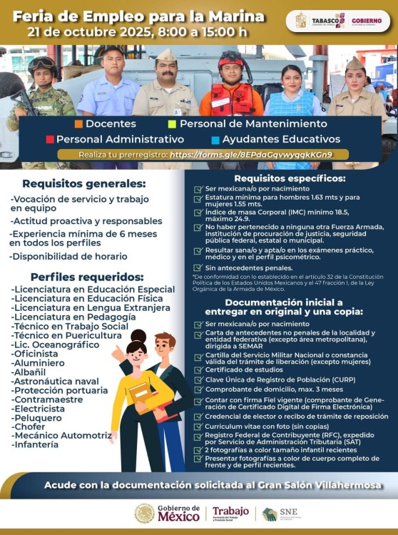 Vacantes disponibles